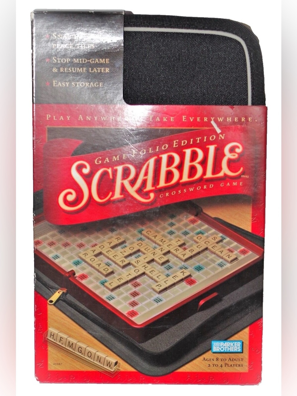 Scrabble Travel Board Game - Black